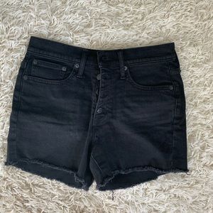 BLACK BUTTON FLY J. CREW SHORTS